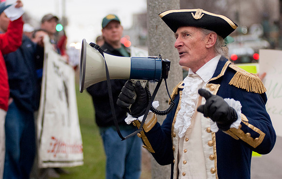 Vermont Unions and WOrkers Rally against visit by RNC Chair Rence Preibus