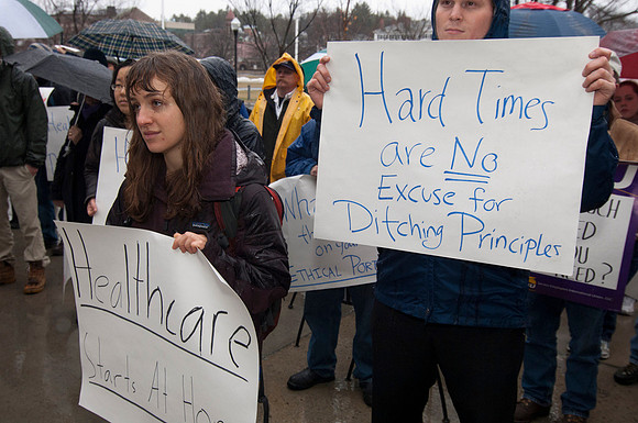 Dartmouth Health Care Protest